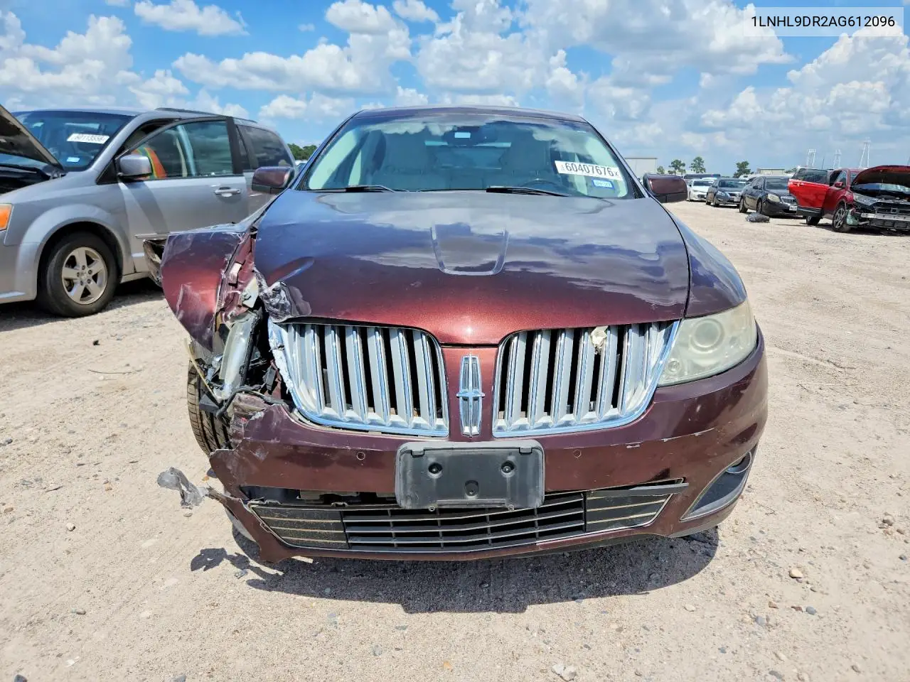 2010 Lincoln Mks VIN: 1LNHL9DR2AG612096 Lot: 60407676