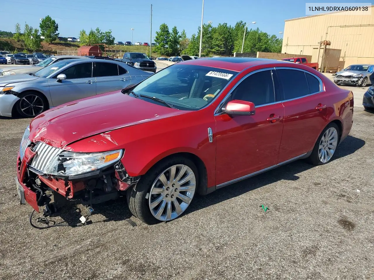 2010 Lincoln Mks VIN: 1LNHL9DRXAG609138 Lot: 61428666