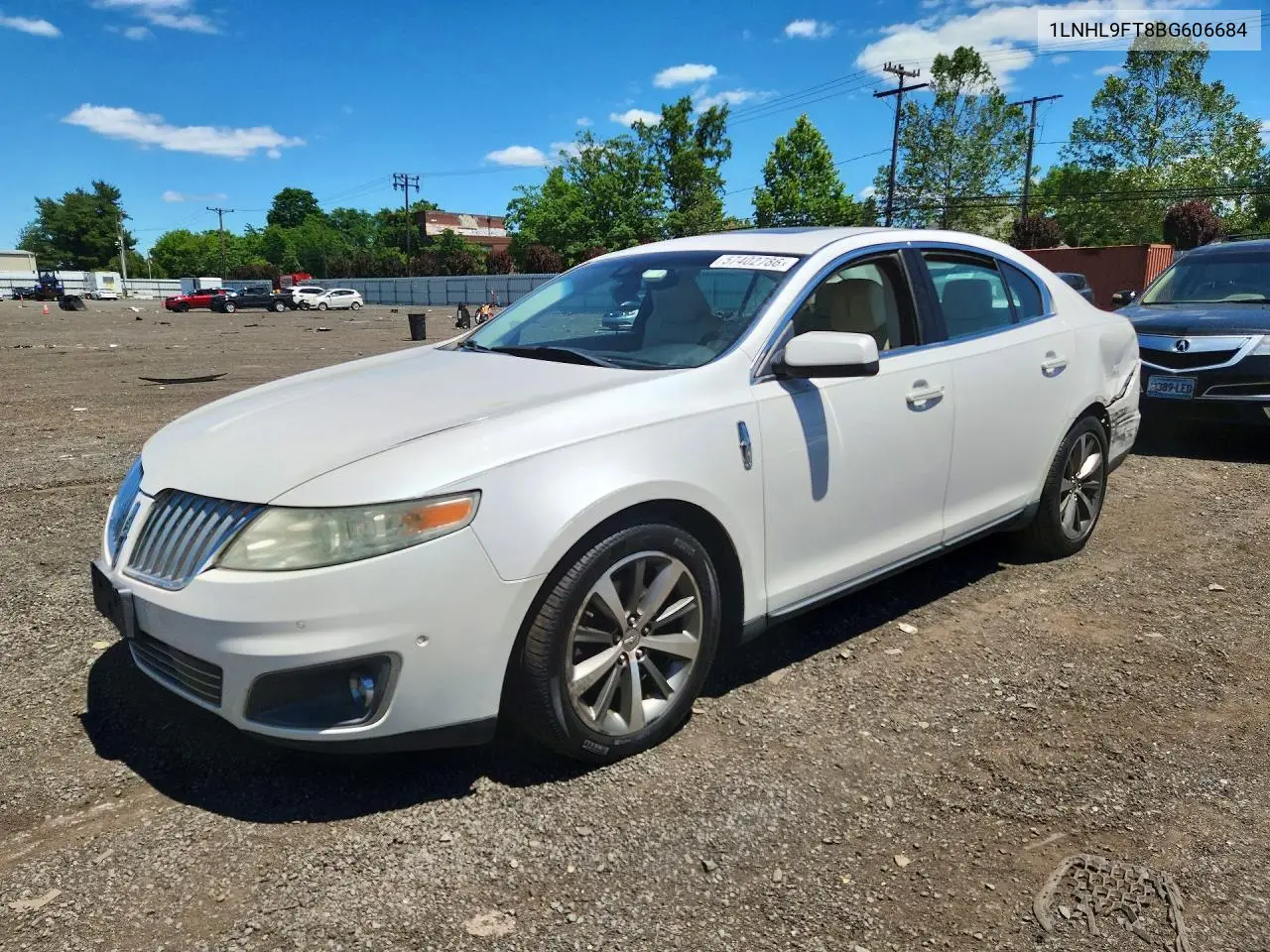 2011 Lincoln Mks VIN: 1LNHL9FT8BG606684 Lot: 57402786