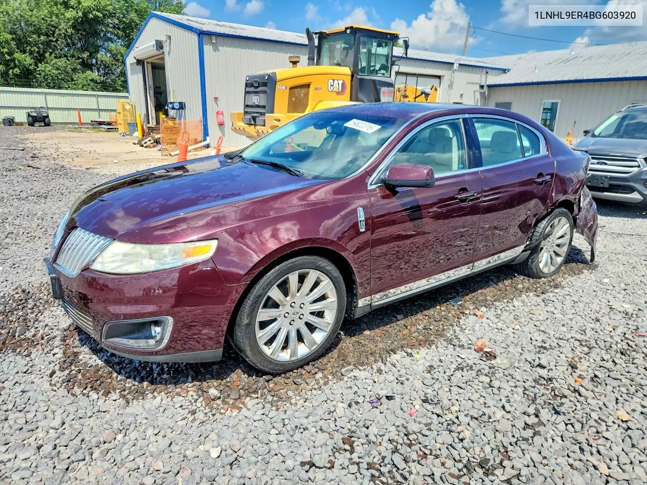 2011 Lincoln Mks VIN: 1LNHL9ER4BG603920 Lot: 59822316