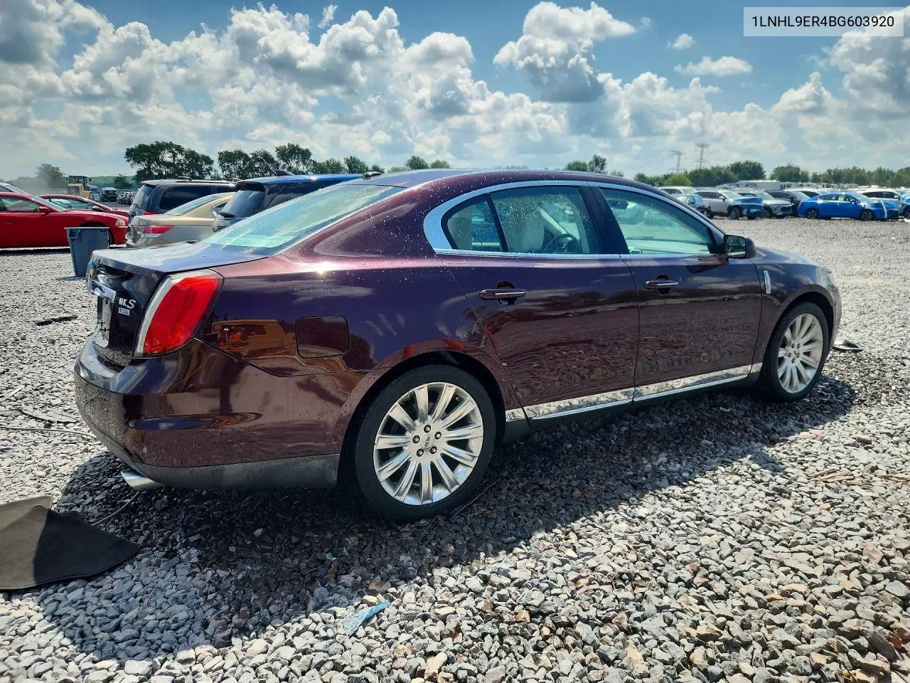 2011 Lincoln Mks VIN: 1LNHL9ER4BG603920 Lot: 59822316