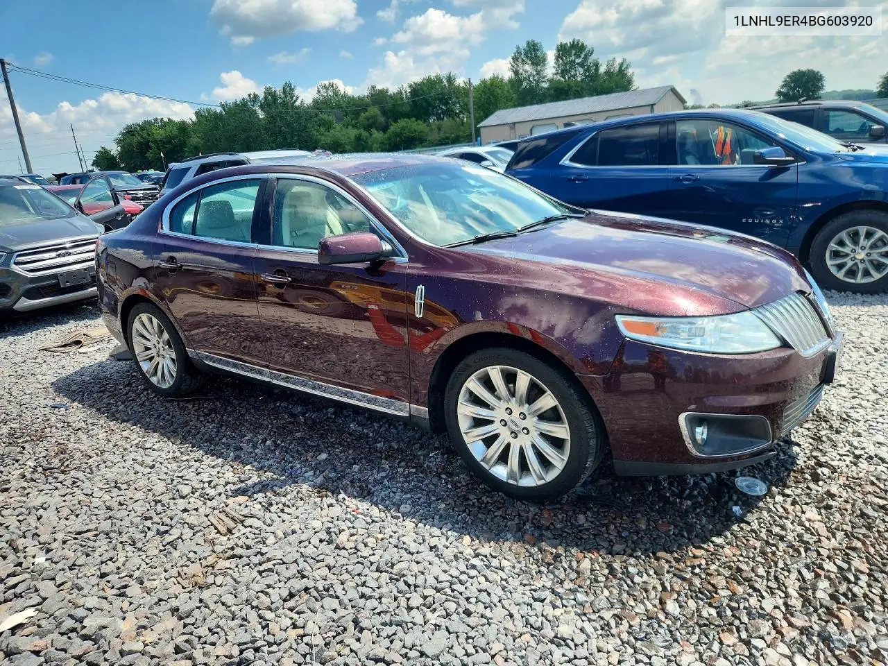 2011 Lincoln Mks VIN: 1LNHL9ER4BG603920 Lot: 59822316