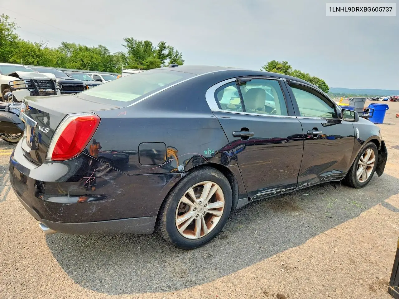 2011 Lincoln Mks VIN: 1LNHL9DRXBG605737 Lot: 61011006