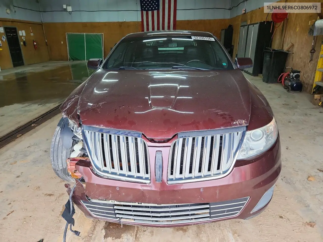 2012 Lincoln Mks VIN: 1LNHL9ER6CG806972 Lot: 52390156