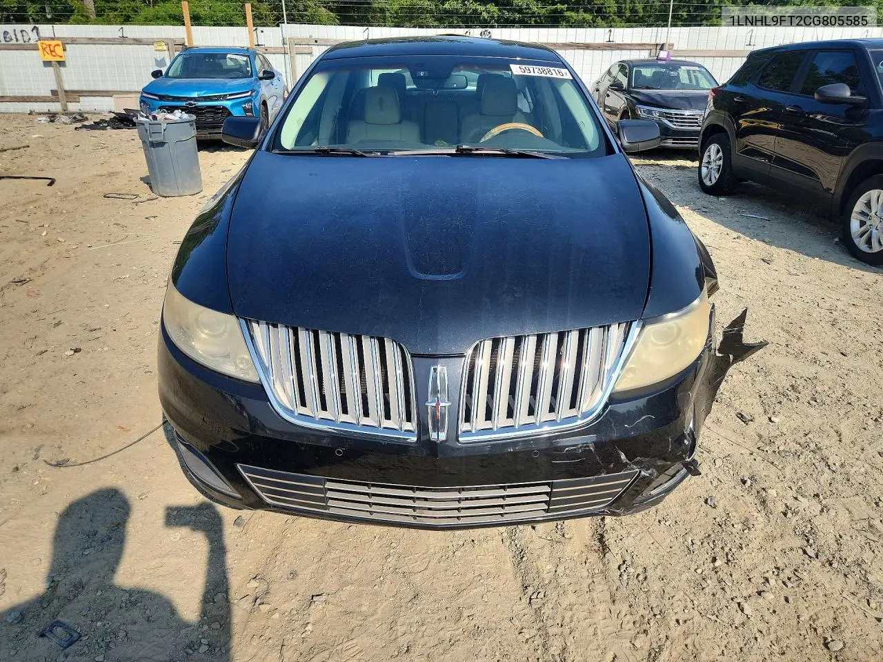 2012 Lincoln Mks VIN: 1LNHL9FT2CG805585 Lot: 59738816