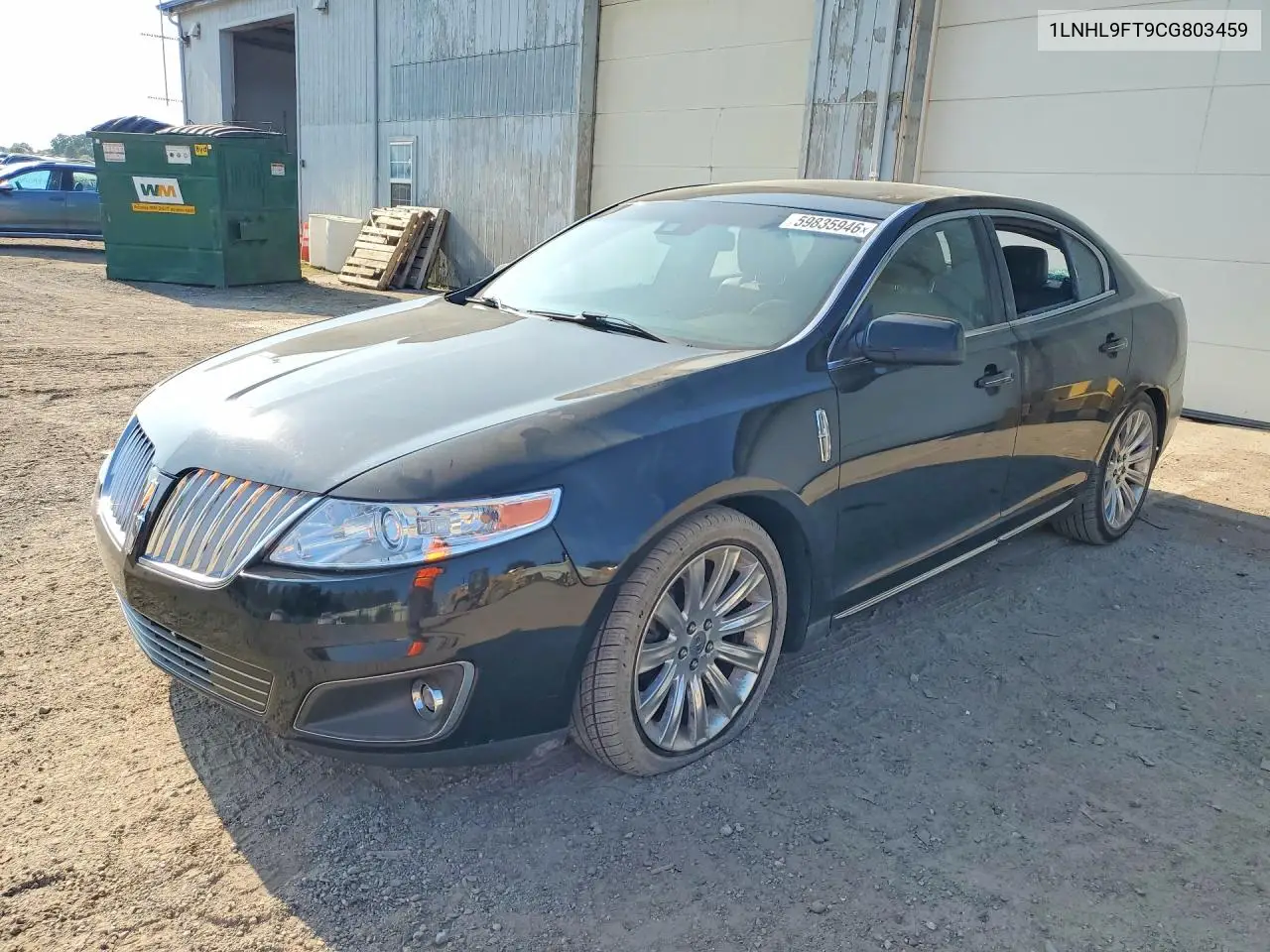 2012 Lincoln Mks VIN: 1LNHL9FT9CG803459 Lot: 59835946
