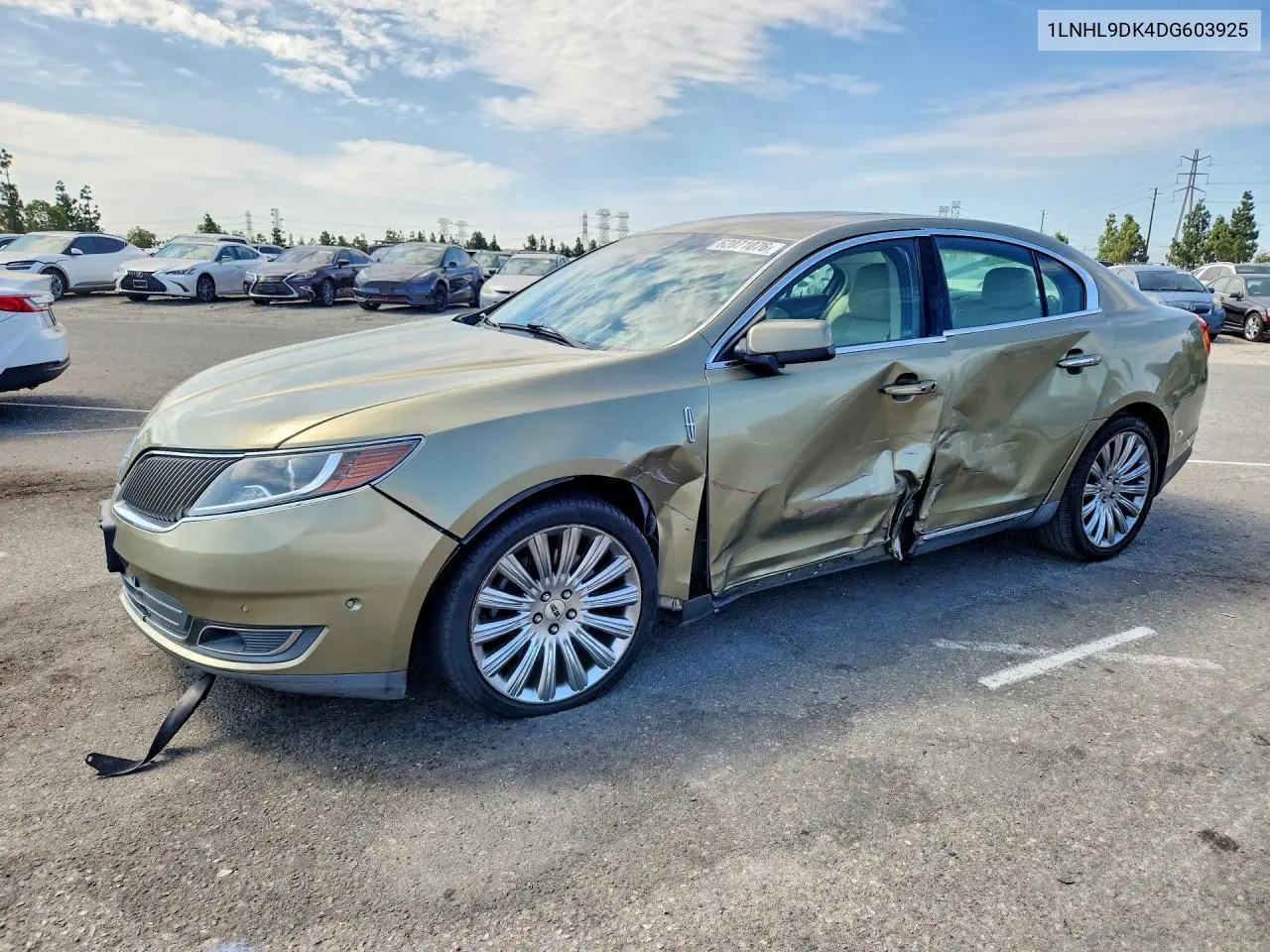 2013 Lincoln Mks VIN: 1LNHL9DK4DG603925 Lot: 62071076