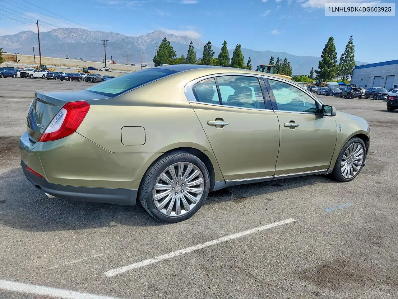 2013 Lincoln Mks VIN: 1LNHL9DK4DG603925 Lot: 62071076