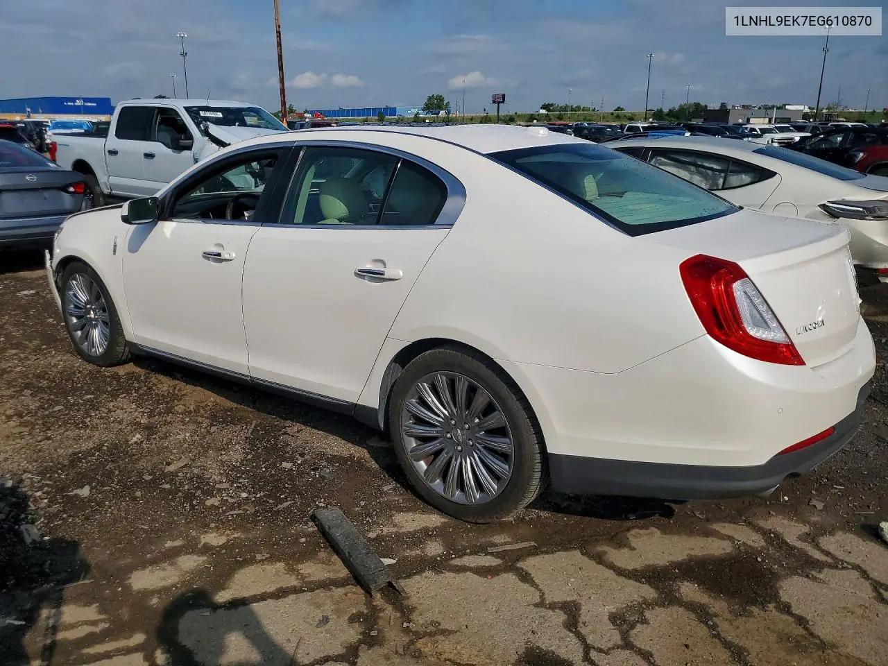 2014 Lincoln Mks VIN: 1LNHL9EK7EG610870 Lot: 59886056