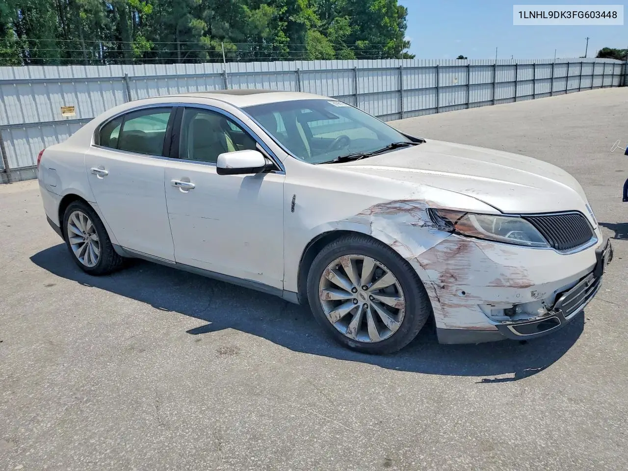 2015 Lincoln Mks VIN: 1LNHL9DK3FG603448 Lot: 50296176