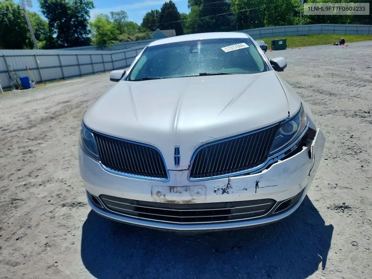 2015 Lincoln Mks VIN: 1LNHL9FT7FG603233 Lot: 51317006