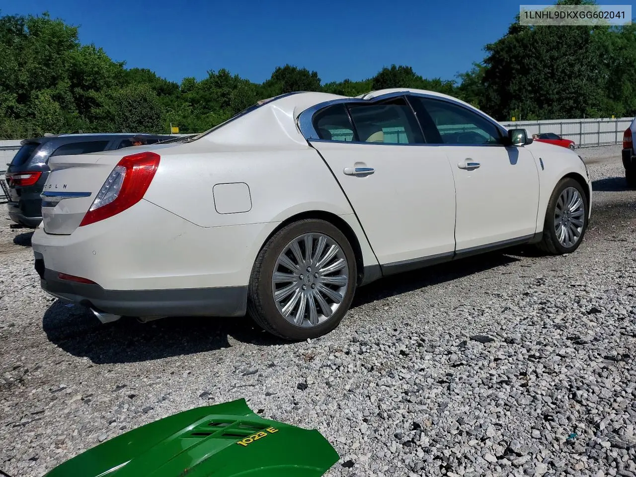 2016 Lincoln Mks VIN: 1LNHL9DKXGG602041 Lot: 56698736