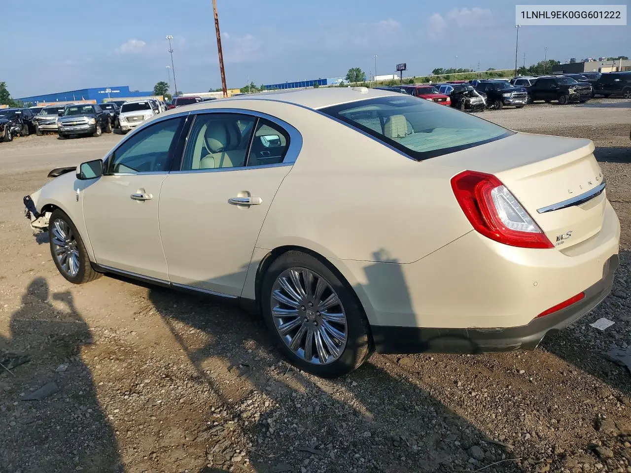 2016 Lincoln Mks VIN: 1LNHL9EK0GG601222 Lot: 60254016
