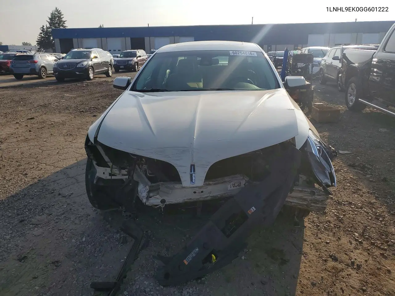 2016 Lincoln Mks VIN: 1LNHL9EK0GG601222 Lot: 60254016