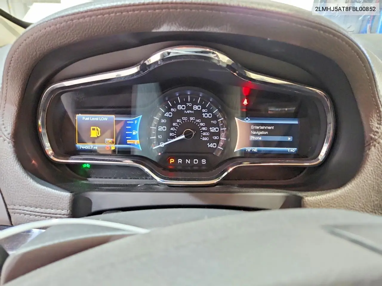 2015 Lincoln Mkt VIN: 2LMHJ5AT8FBL00852 Lot: 52457856
