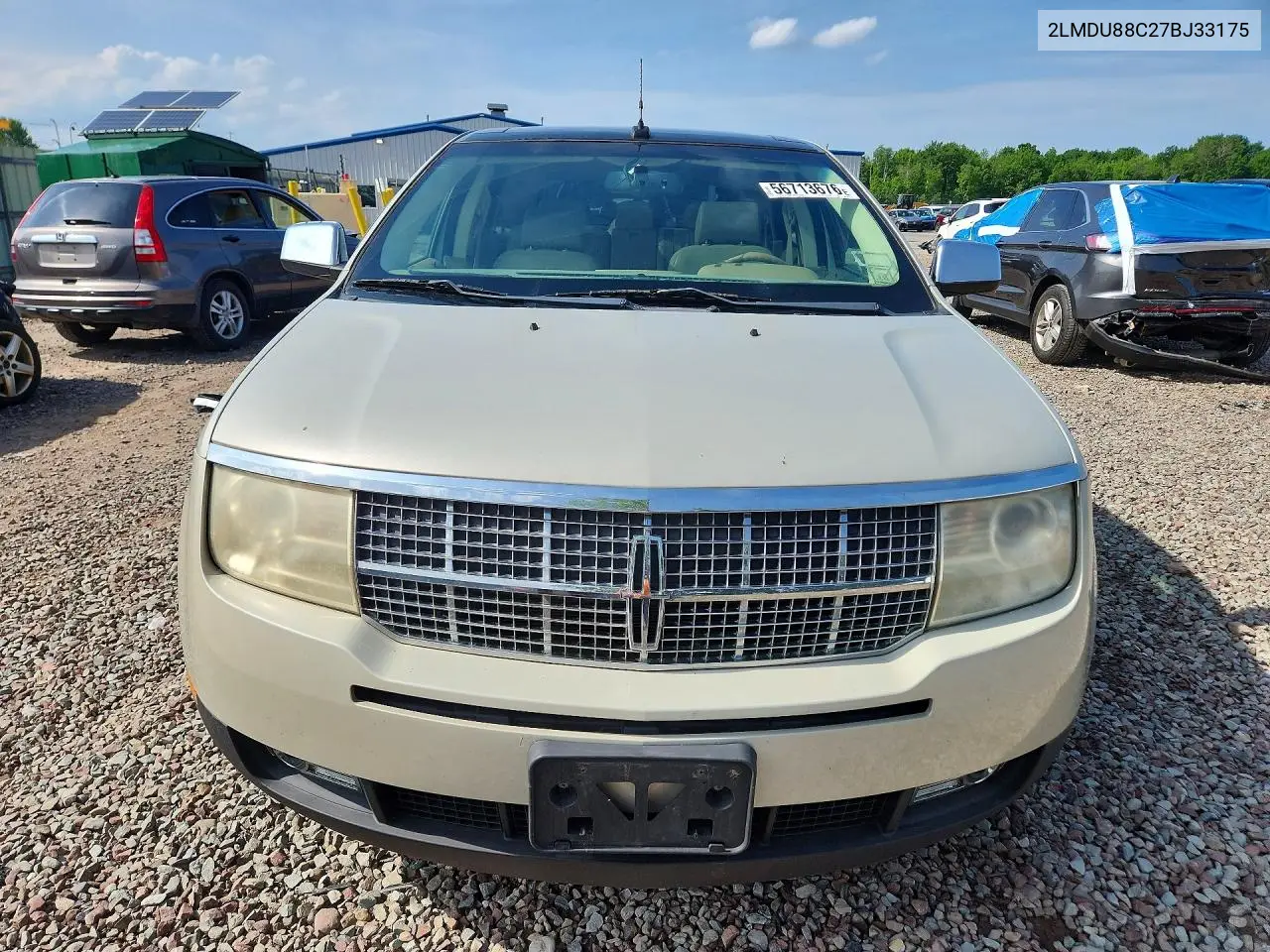 2007 Lincoln Mkx VIN: 2LMDU88C27BJ33175 Lot: 56713676