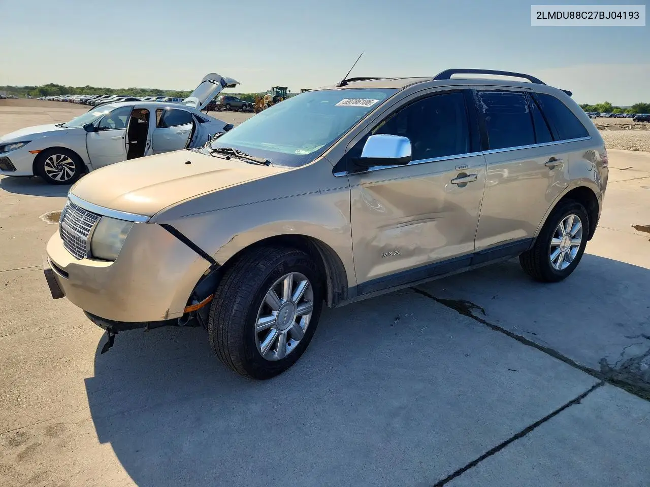 2007 Lincoln Mkx VIN: 2LMDU88C27BJ04193 Lot: 59786106