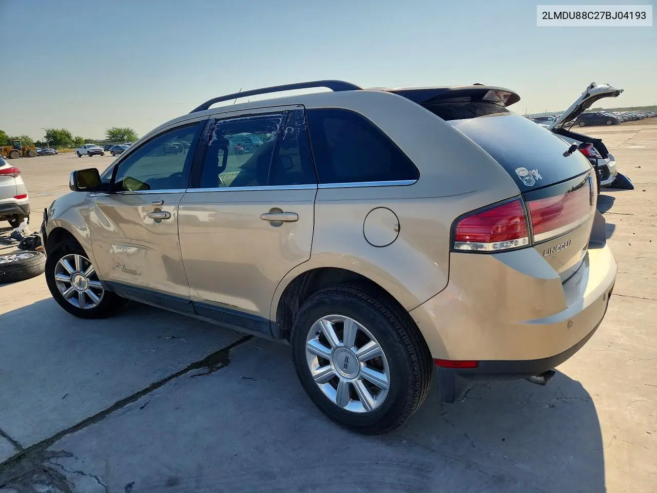 2007 Lincoln Mkx VIN: 2LMDU88C27BJ04193 Lot: 59786106