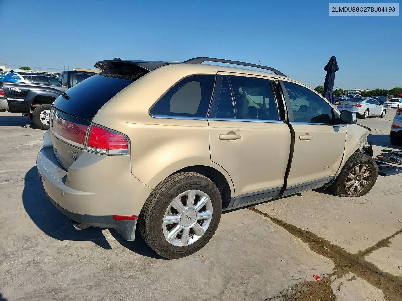 2007 Lincoln Mkx VIN: 2LMDU88C27BJ04193 Lot: 59786106