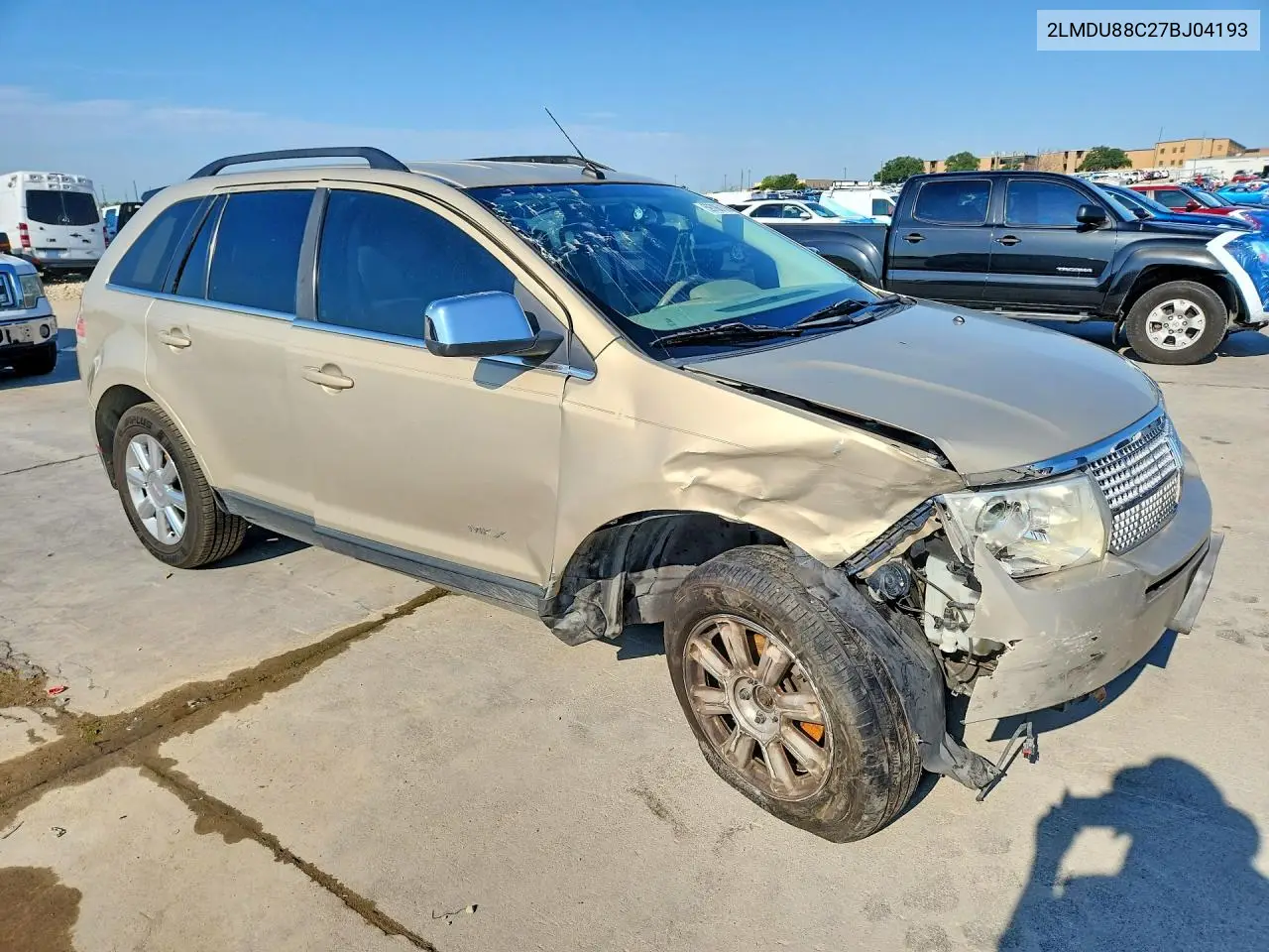2007 Lincoln Mkx VIN: 2LMDU88C27BJ04193 Lot: 59786106
