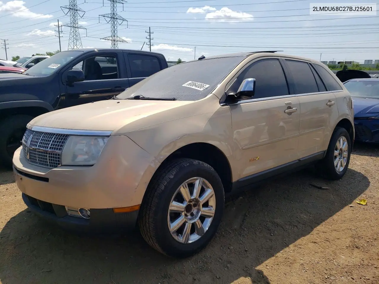 2007 Lincoln Mkx VIN: 2LMDU68C27BJ25601 Lot: 60864086