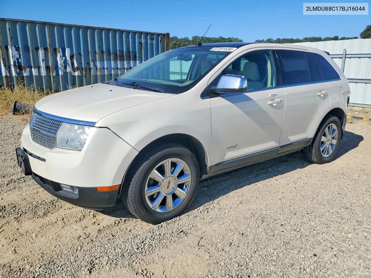 2007 Lincoln Mkx VIN: 2LMDU88C17BJ16044 Lot: 61191536
