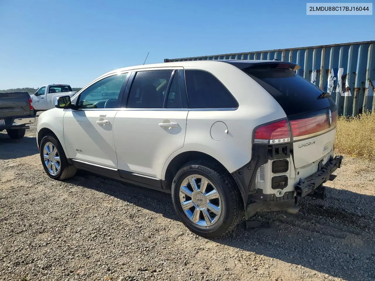 2007 Lincoln Mkx VIN: 2LMDU88C17BJ16044 Lot: 61191536
