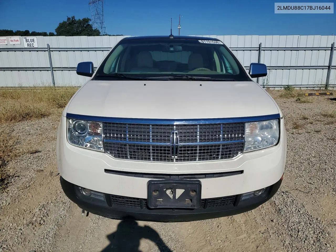 2007 Lincoln Mkx VIN: 2LMDU88C17BJ16044 Lot: 61191536