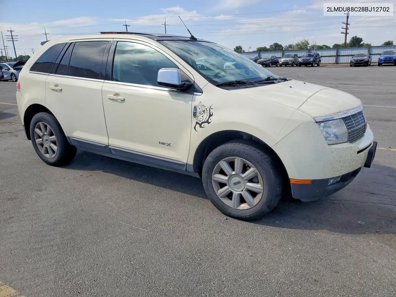 2008 Lincoln Mkx VIN: 2LMDU88C28BJ12702 Lot: 54546726