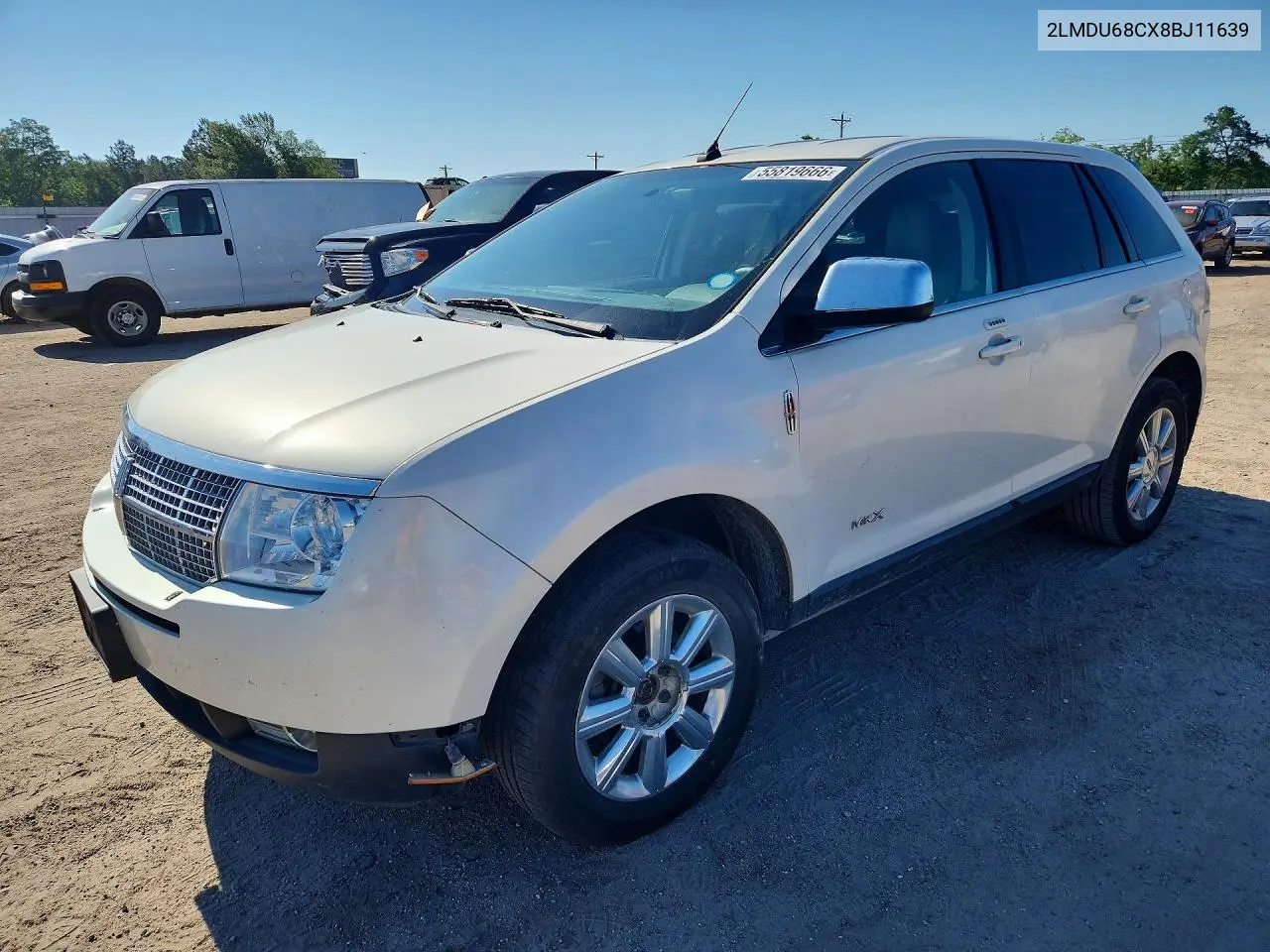 2008 Lincoln Mkx VIN: 2LMDU68CX8BJ11639 Lot: 55819666