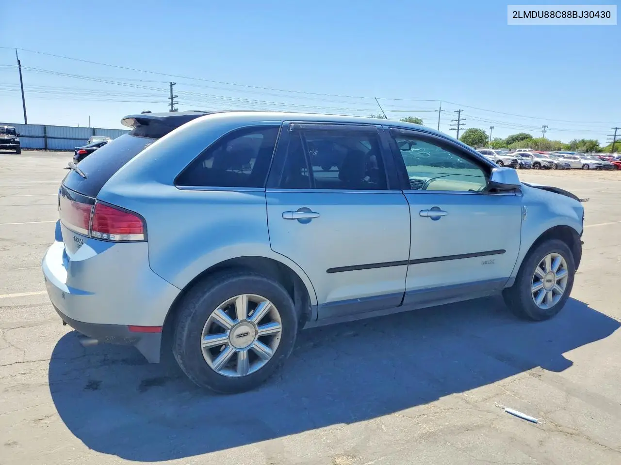 2008 Lincoln Mkx VIN: 2LMDU88C88BJ30430 Lot: 57233976