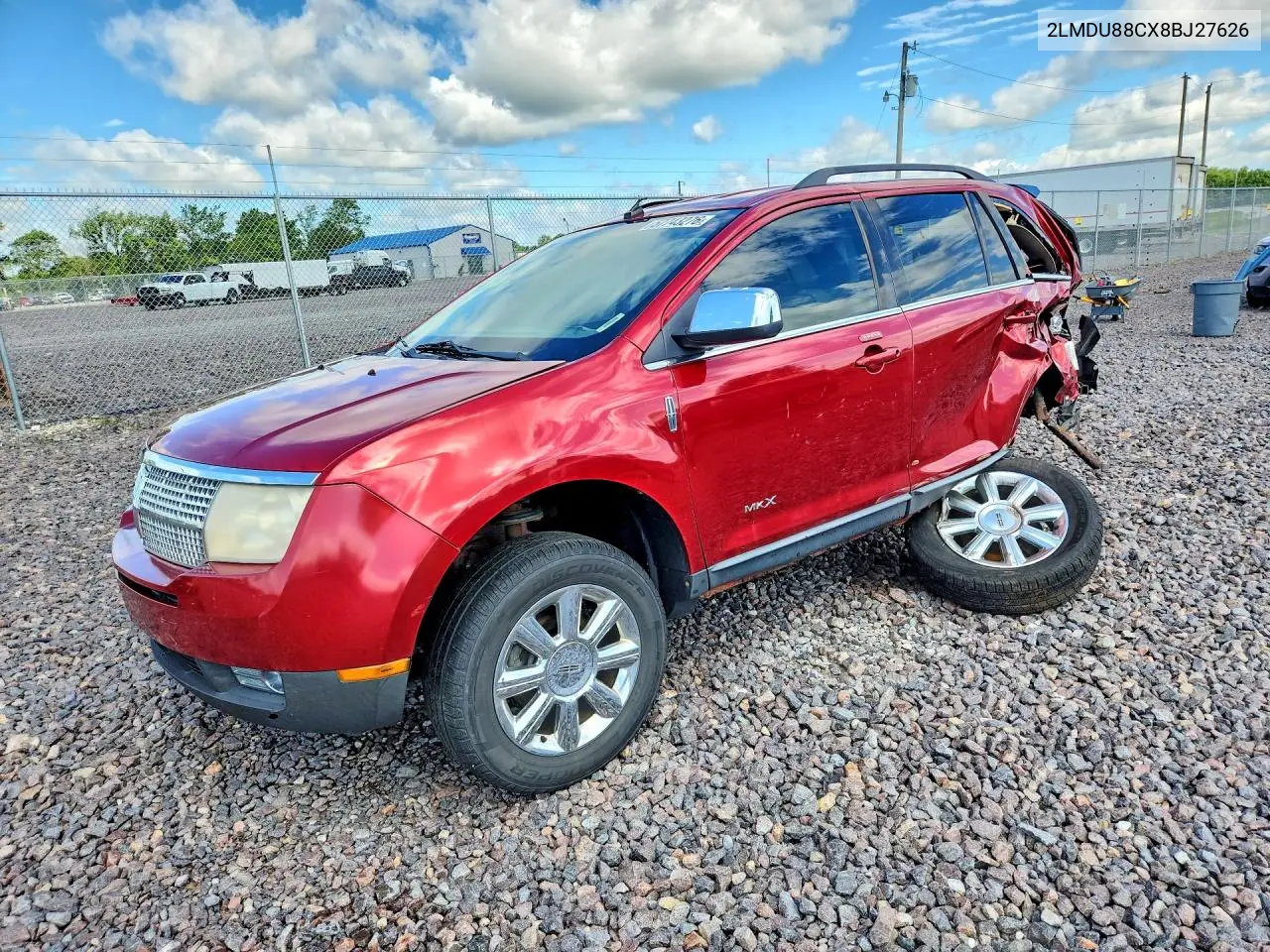 2008 Lincoln Mkx VIN: 2LMDU88CX8BJ27626 Lot: 57743276