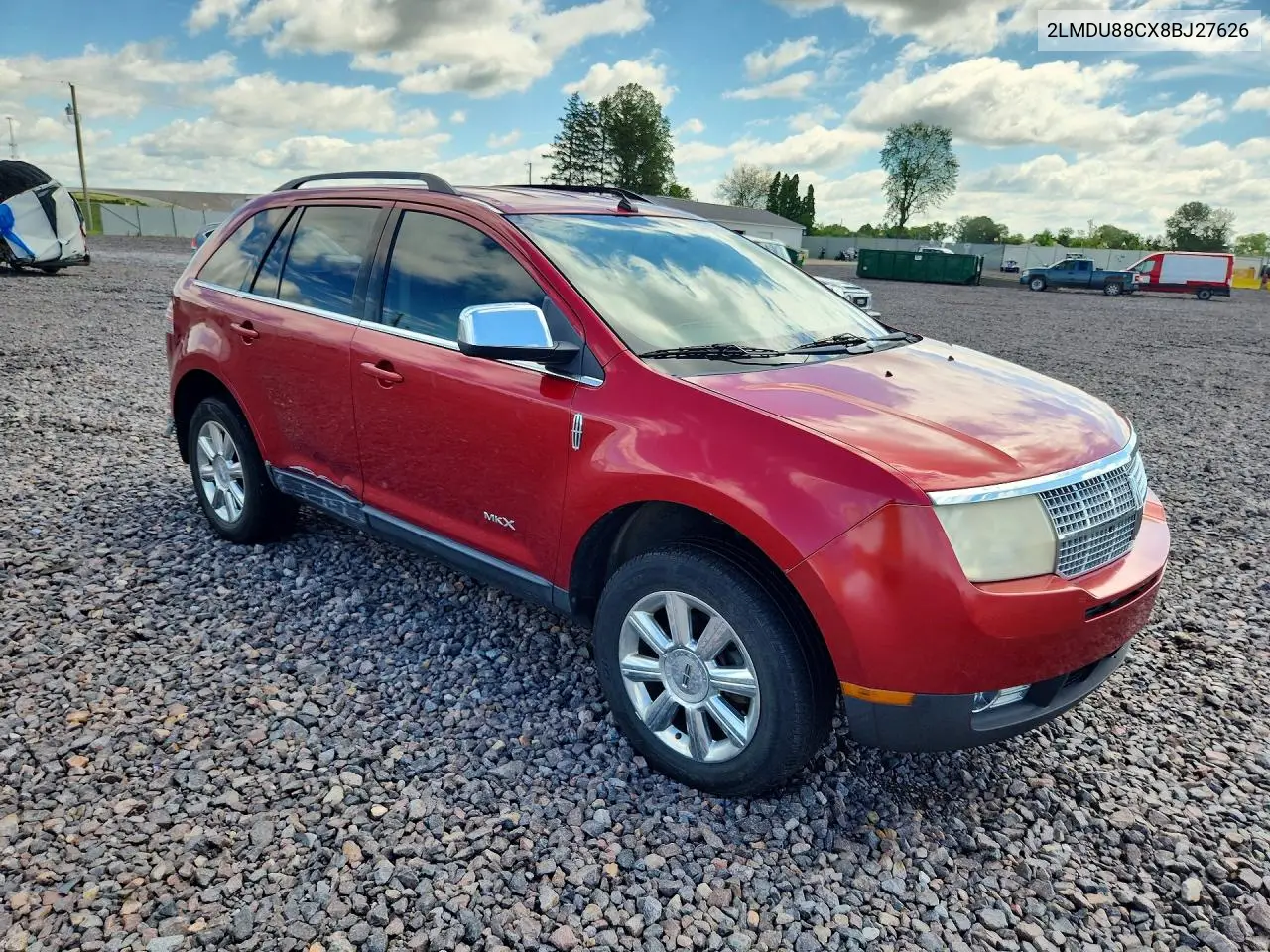 2008 Lincoln Mkx VIN: 2LMDU88CX8BJ27626 Lot: 57743276