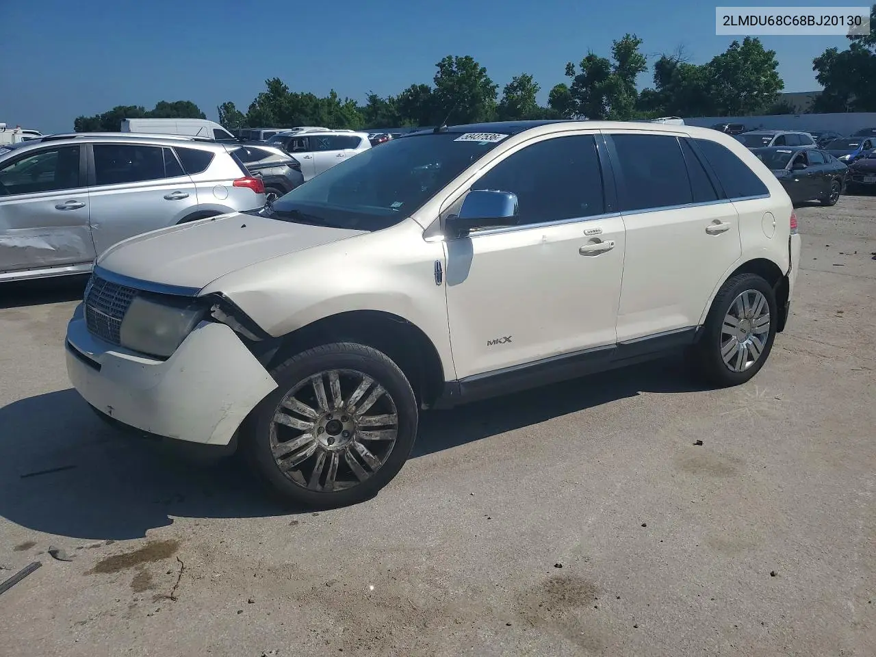 2008 Lincoln Mkx VIN: 2LMDU68C68BJ20130 Lot: 58437536