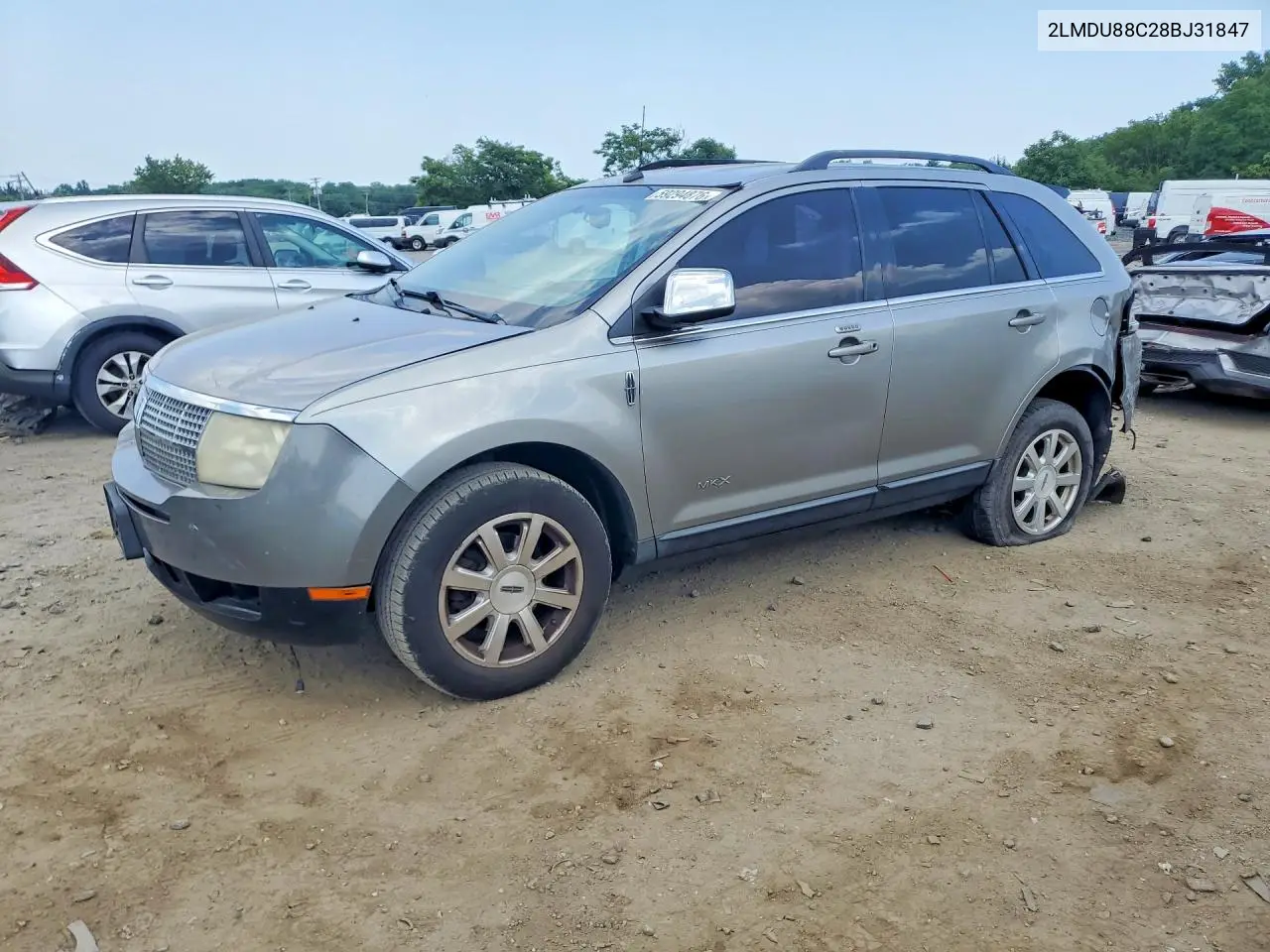 2008 Lincoln Mkx VIN: 2LMDU88C28BJ31847 Lot: 59294876