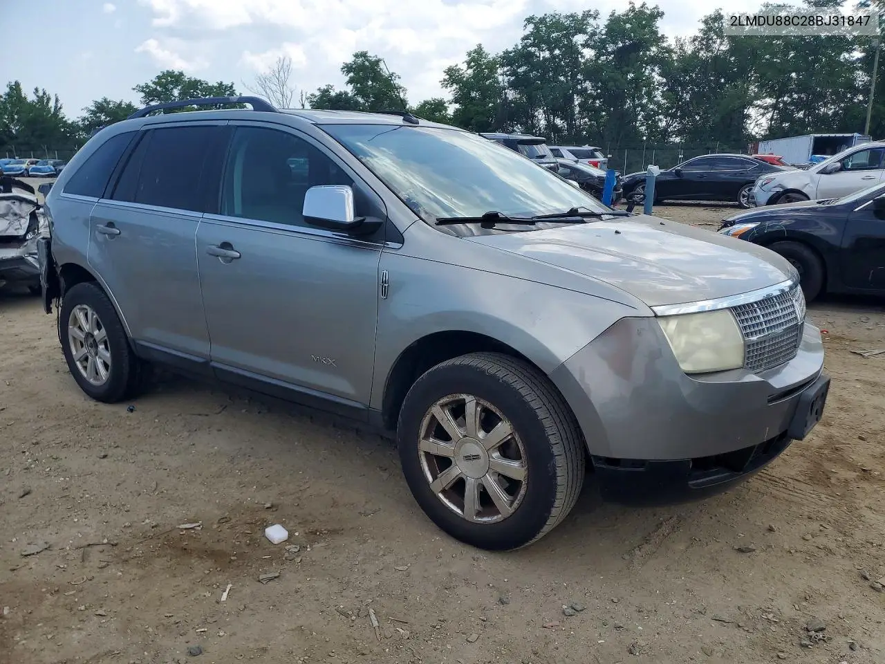 2008 Lincoln Mkx VIN: 2LMDU88C28BJ31847 Lot: 59294876