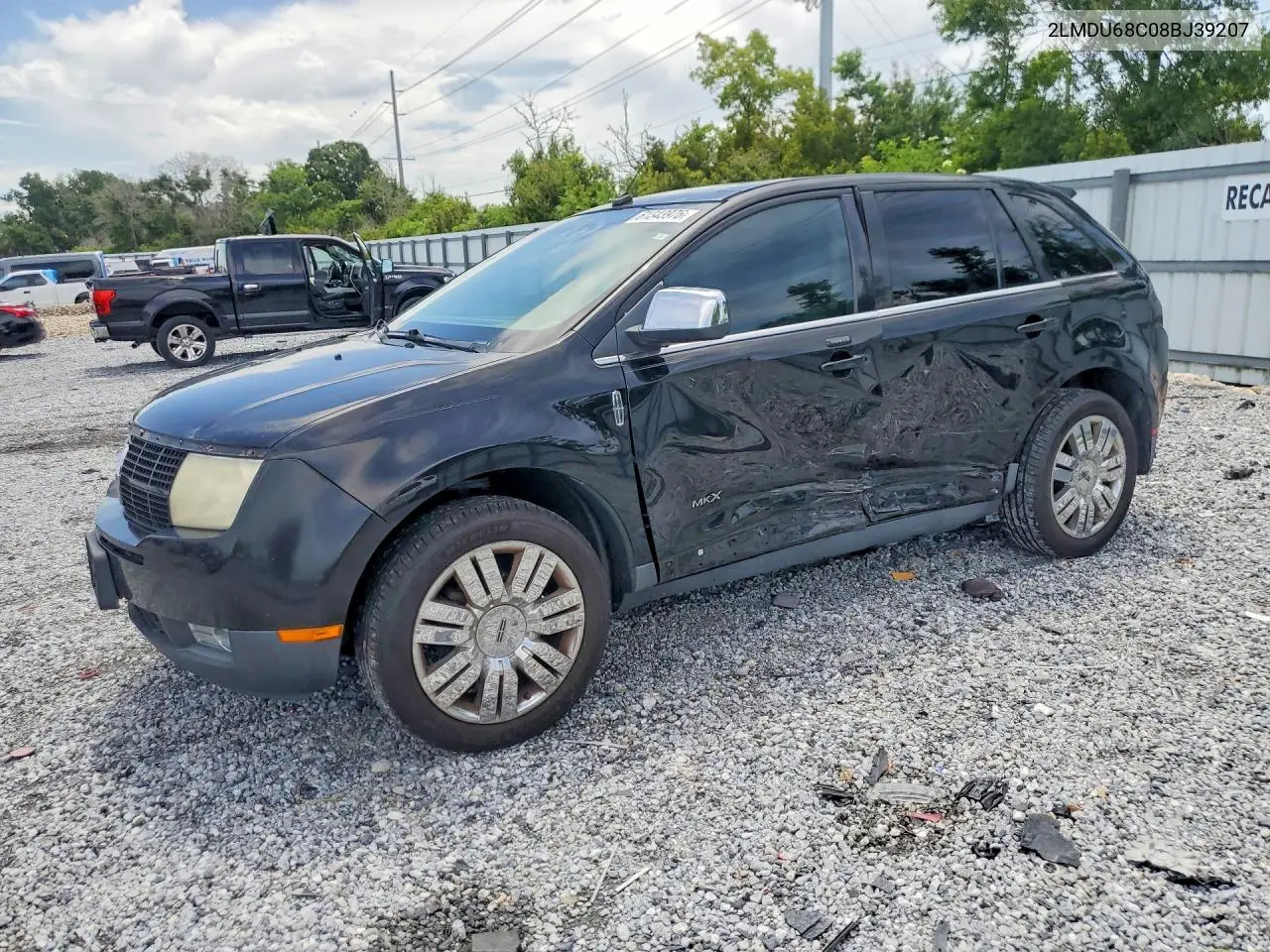 2008 Lincoln Mkx VIN: 2LMDU68C08BJ39207 Lot: 61343976