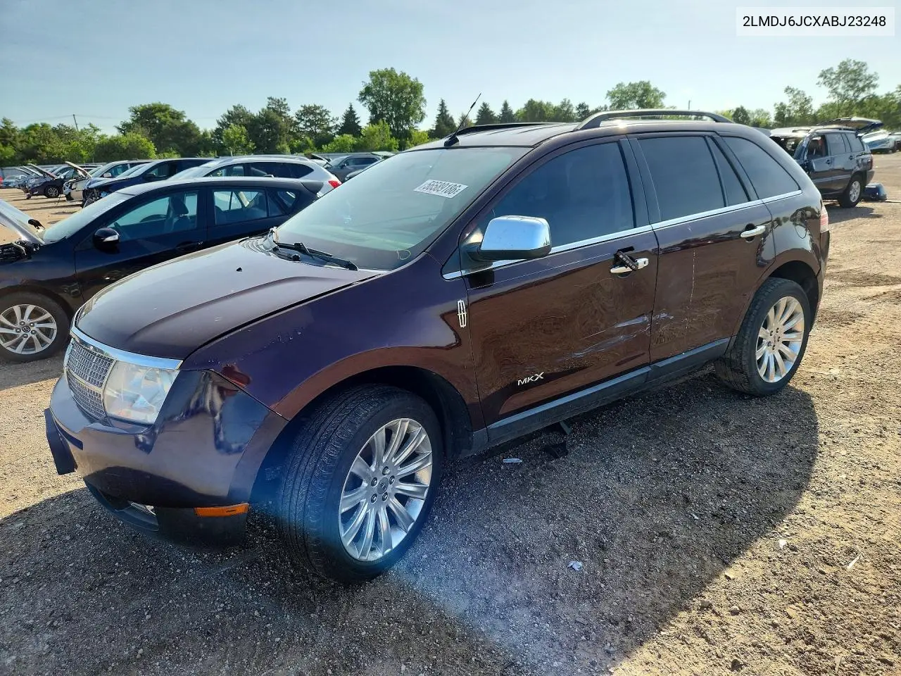 2010 Lincoln Mkx VIN: 2LMDJ6JCXABJ23248 Lot: 56589186