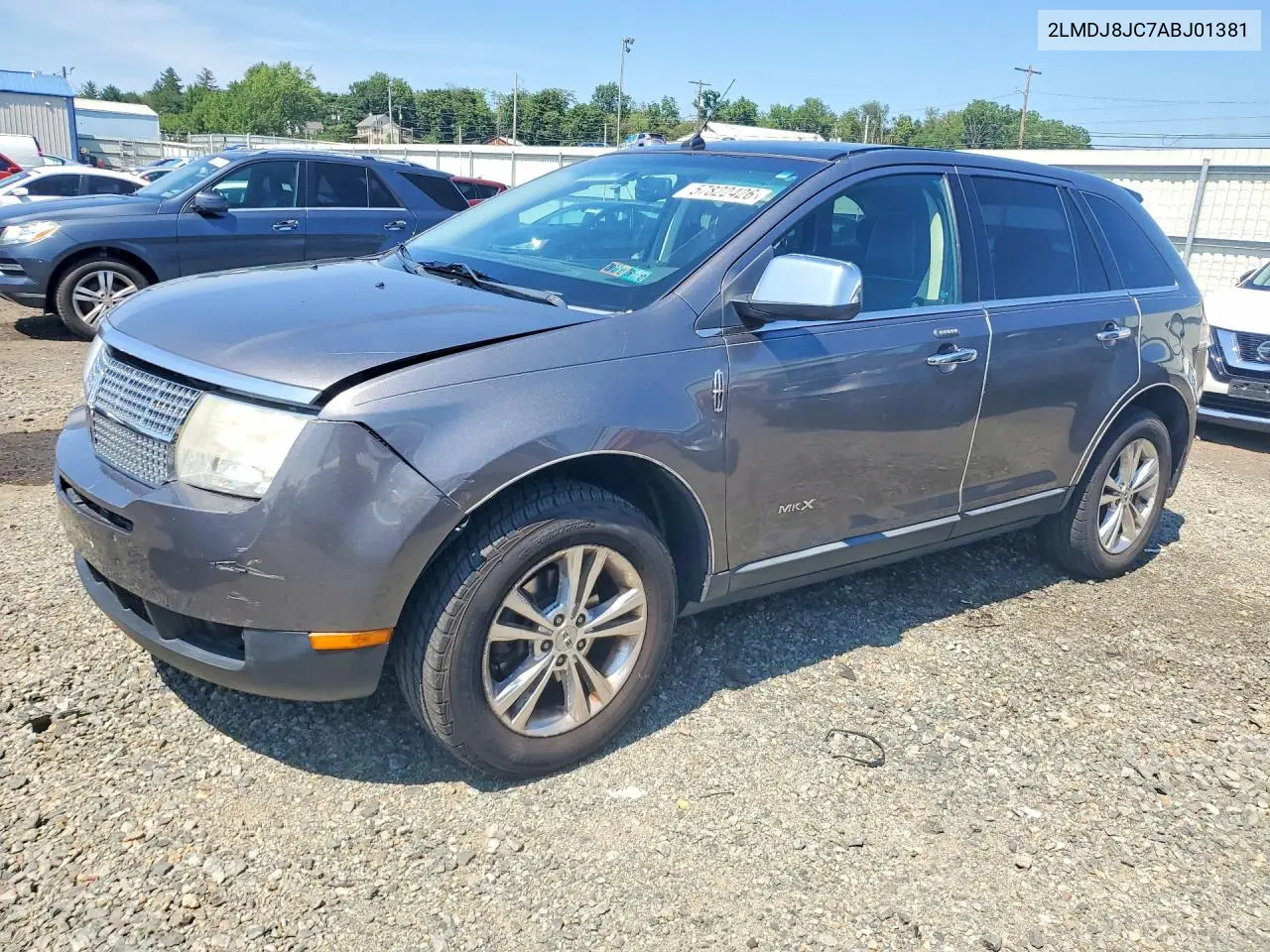 2010 Lincoln Mkx VIN: 2LMDJ8JC7ABJ01381 Lot: 57822426
