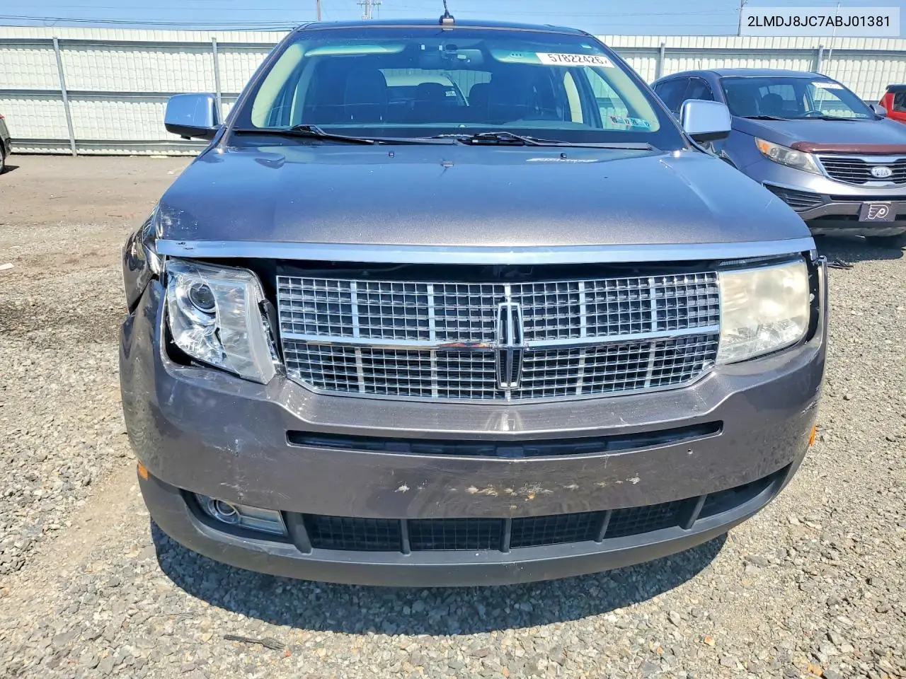 2010 Lincoln Mkx VIN: 2LMDJ8JC7ABJ01381 Lot: 57822426