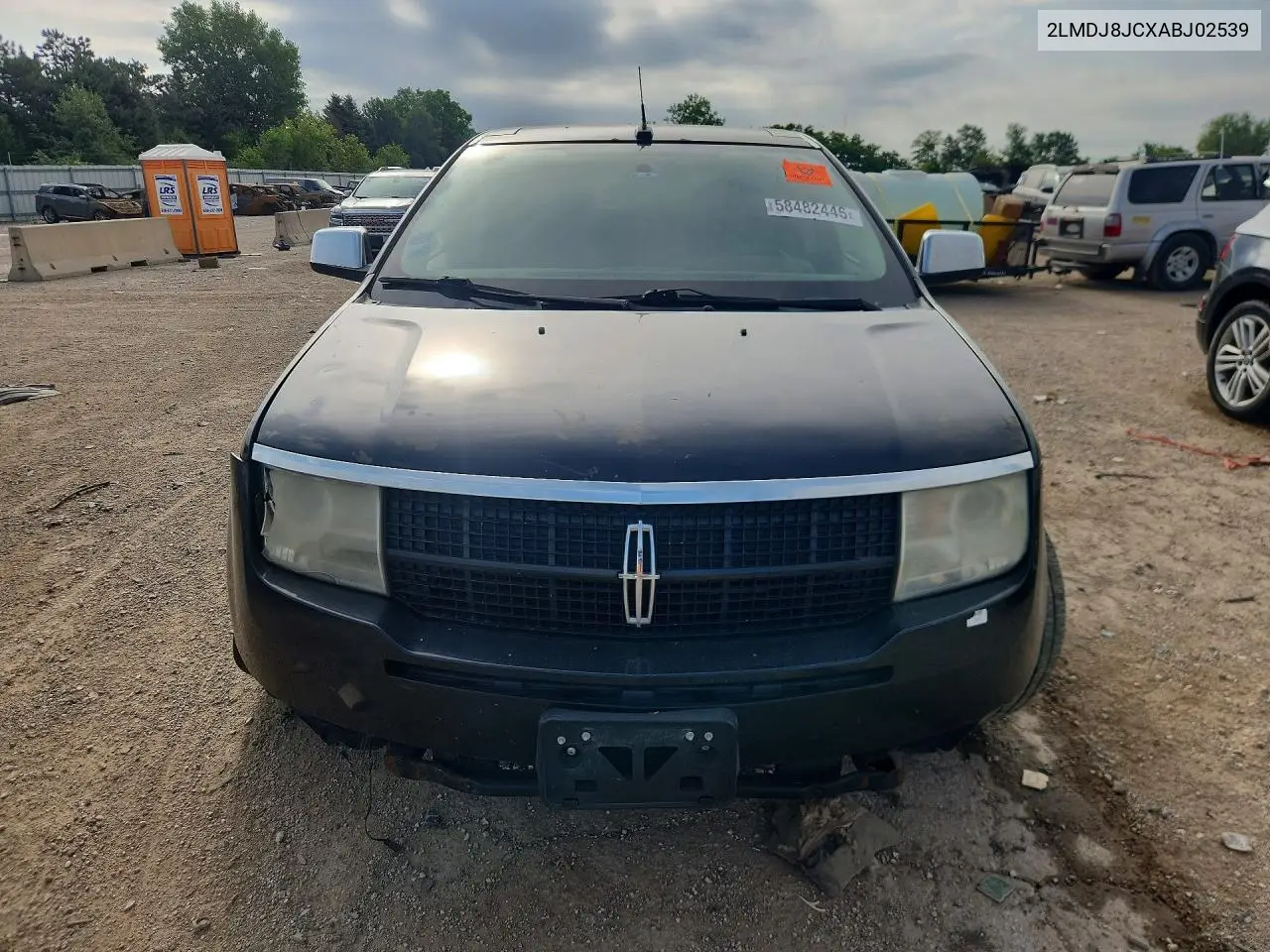 2010 Lincoln Mkx VIN: 2LMDJ8JCXABJ02539 Lot: 58482446
