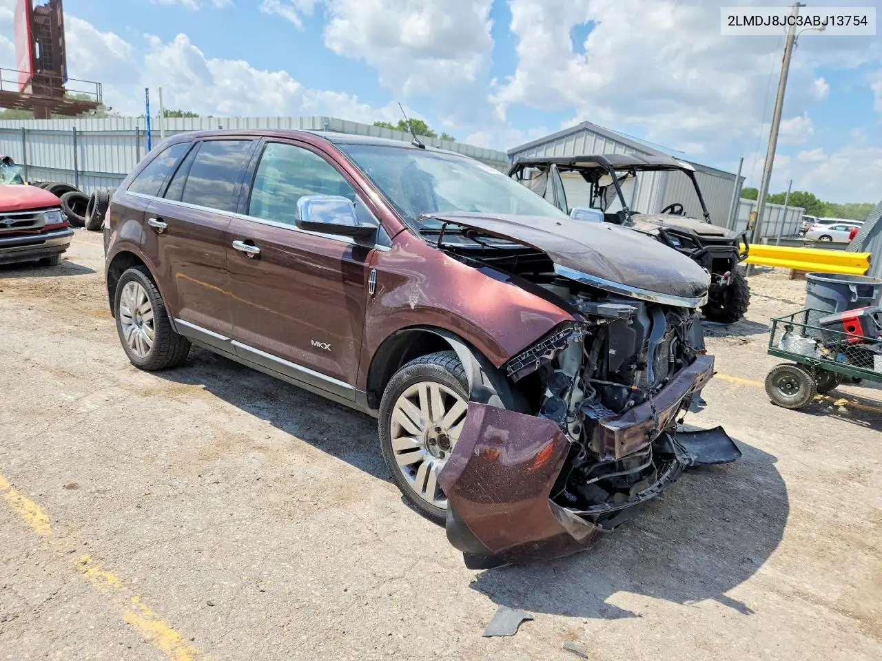 2010 Lincoln Mkx VIN: 2LMDJ8JC3AFJ13754 Lot: 59394636