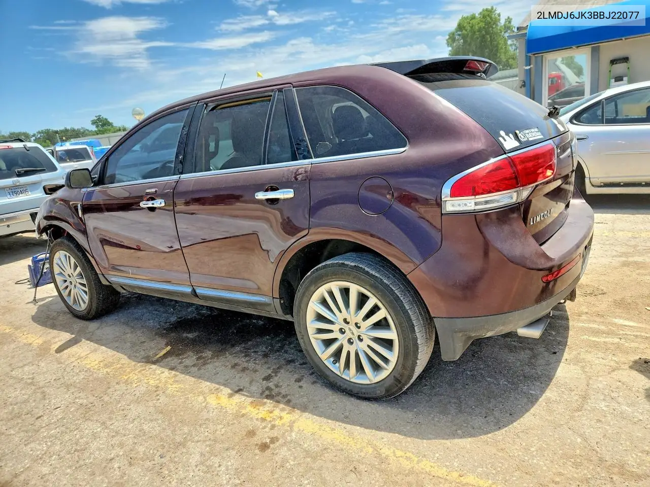 2011 Lincoln Mkx VIN: 2LMDJ6JK3BBJ22077 Lot: 56677206