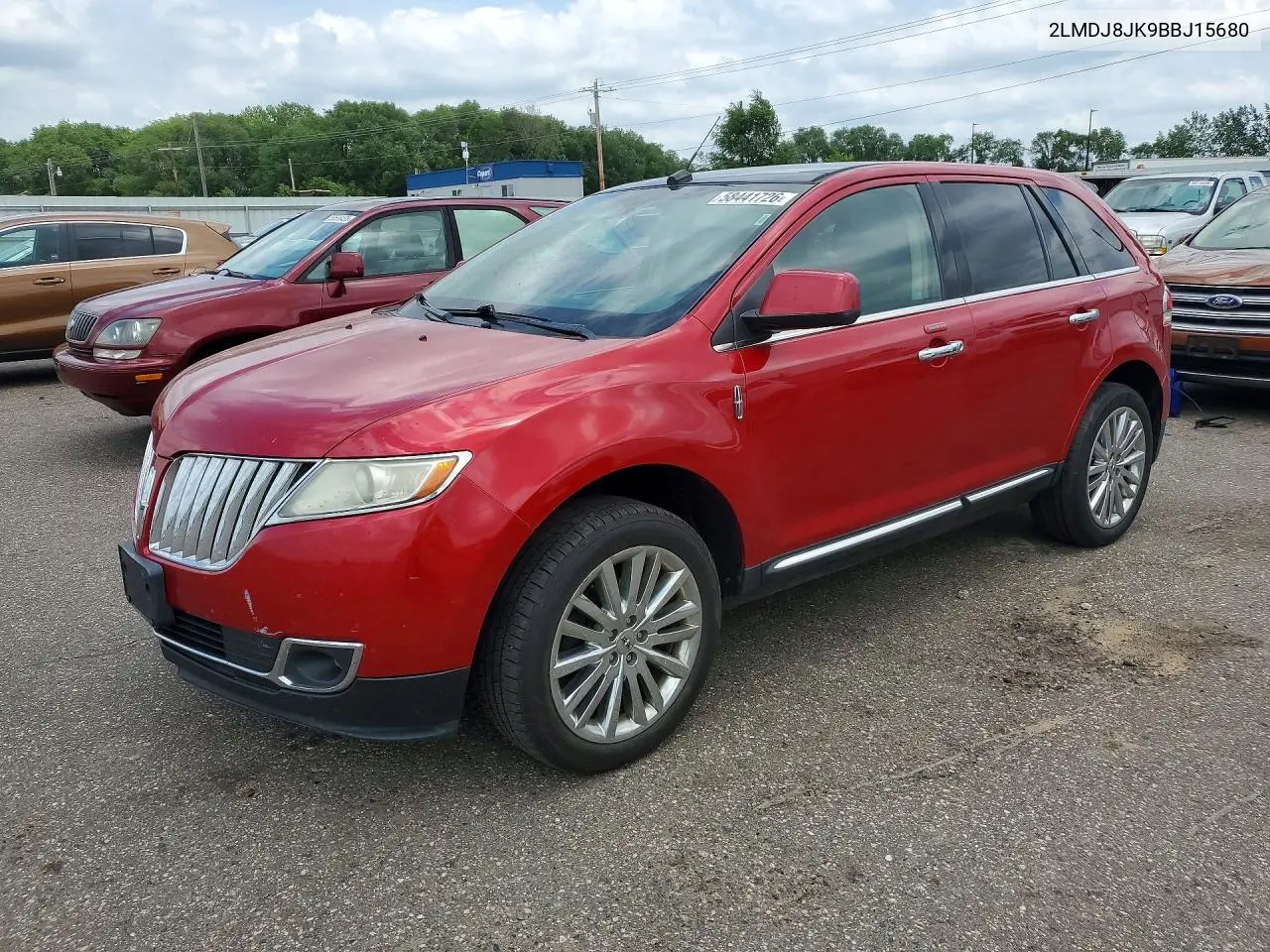 2011 Lincoln Mkx VIN: 2LMDJ8JK9BBJ15680 Lot: 58441726