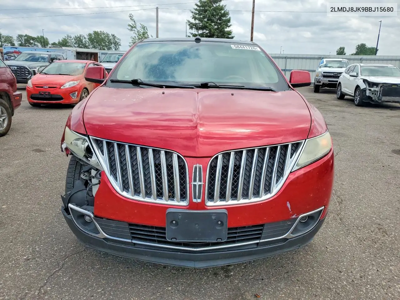 2011 Lincoln Mkx VIN: 2LMDJ8JK9BBJ15680 Lot: 58441726