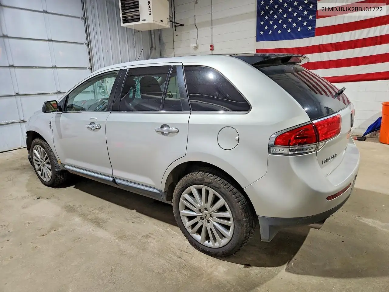 2011 Lincoln Mkx VIN: 2LMDJ8JK2BBJ31722 Lot: 59121996