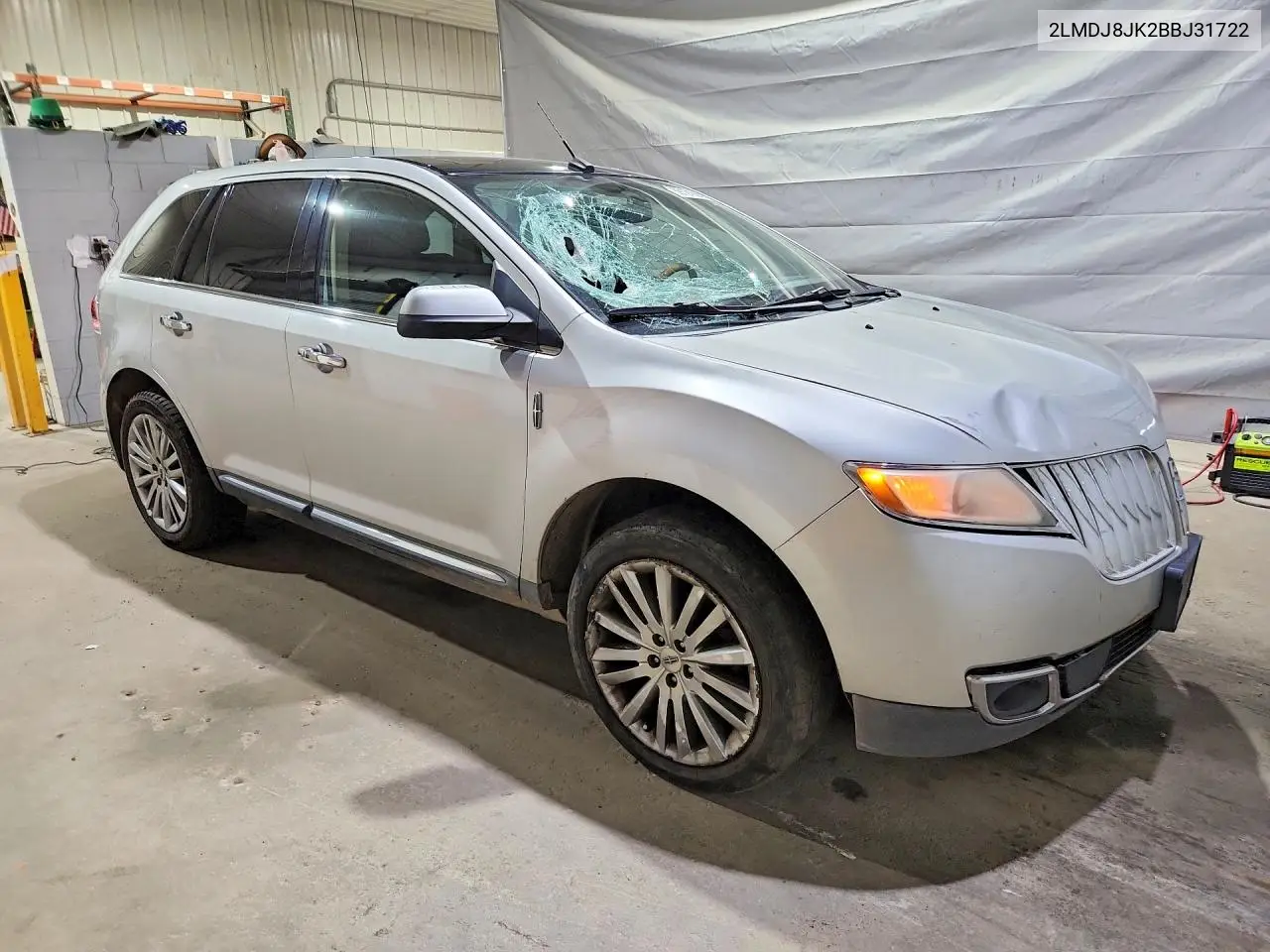 2011 Lincoln Mkx VIN: 2LMDJ8JK2BBJ31722 Lot: 59121996