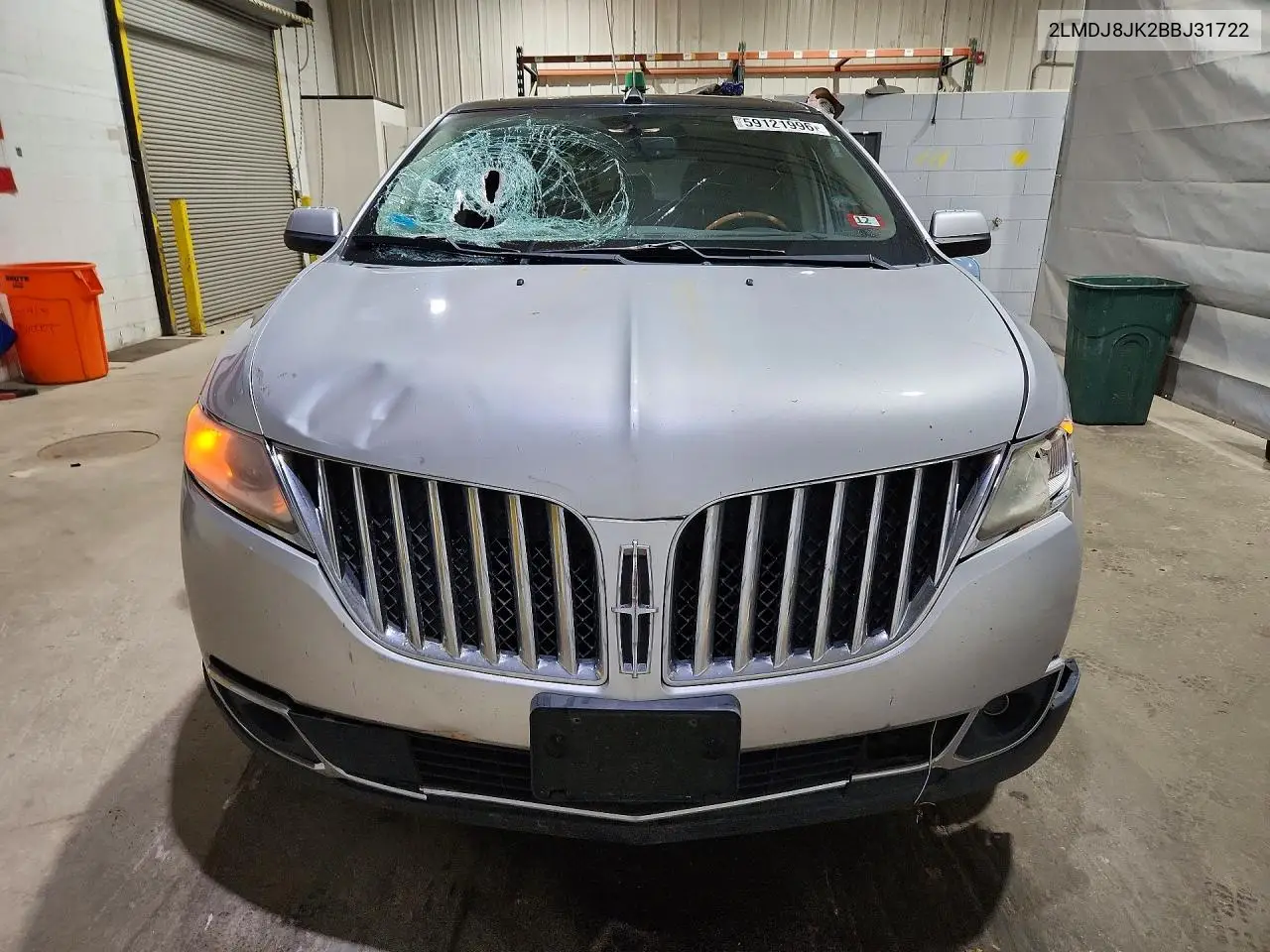 2011 Lincoln Mkx VIN: 2LMDJ8JK2BBJ31722 Lot: 59121996