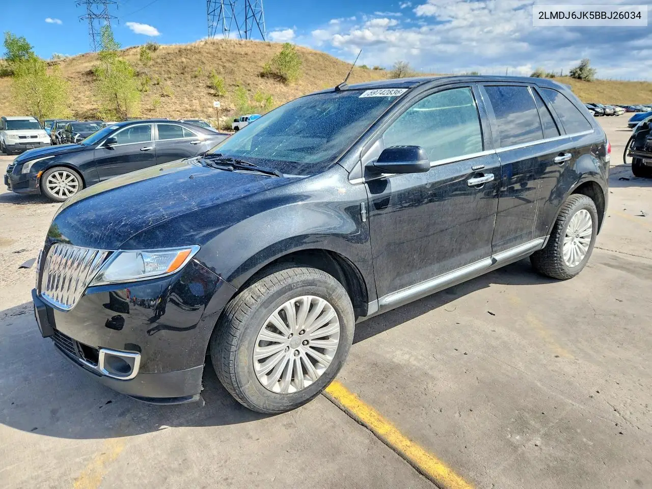 2011 Lincoln Mkx VIN: 2LMDJ6JK5BBJ26034 Lot: 59742836