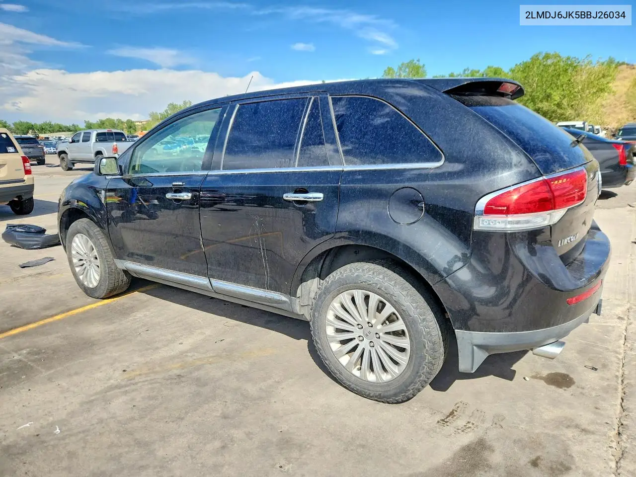 2011 Lincoln Mkx VIN: 2LMDJ6JK5BBJ26034 Lot: 59742836